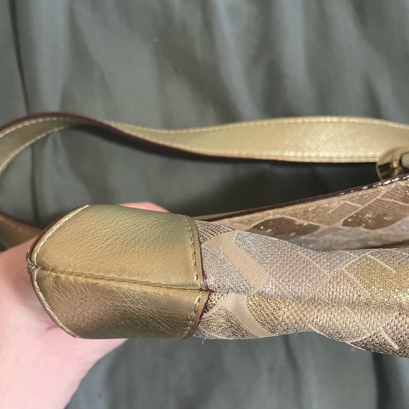 L.A.M.B. by Gwen Stefani Metallic Gold Handbag. Gold and Silver Metallic Glam - Picture 10 of 16